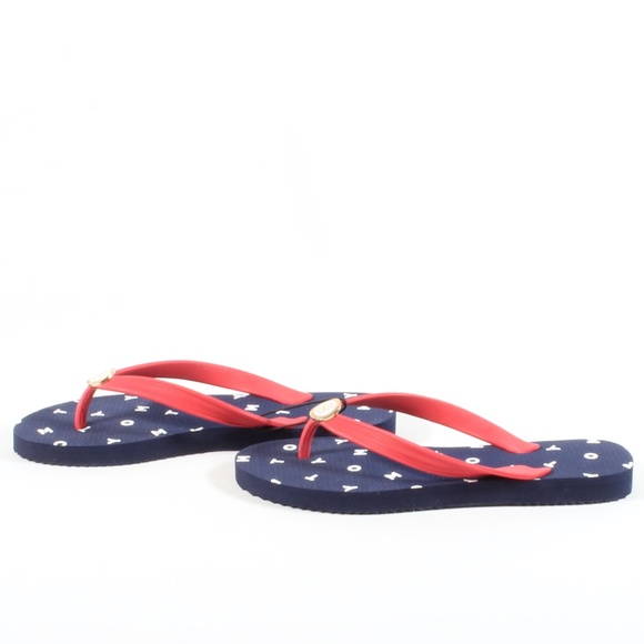 Tommy Hilfiger Rose Flip Flops Thong Sandals NEW - Picture 3 of 7